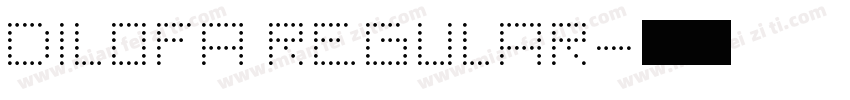 DILOFA REGULAR字体转换